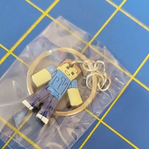 Minecraft Steve Character Purse Charm Keyring